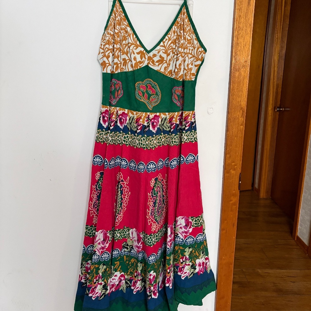 Magic Boho Patchwork Maxi Dress | Women’s Large